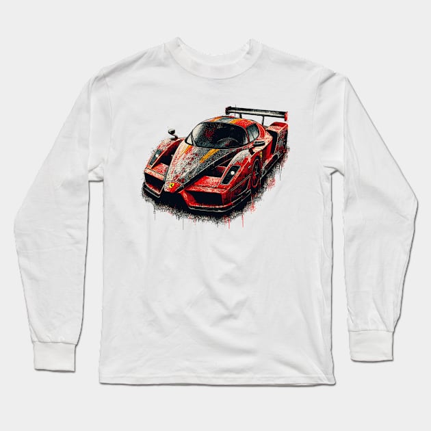 Ferrari Enzo Long Sleeve T-Shirt by Vehicles-Art